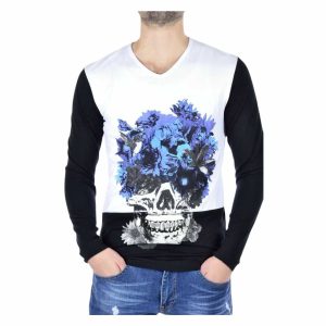 heren skull sweatshirt, v hals heren sweatshirt, streetwear sweater heren, graphic sweatshirt heren, skull sweater heren, urban sweatshirt heren, kingz sweatshirt, trendy heren sweater, casual sweater heren, streetwear kleding heren, online sweatshirt kopen, sweatshirt kopen in Nijmegen, Goedkoop heren sweatshirt, Charra, heren Kleding in Nijmegen, CHARRA, ZARA, COEF, CHASIN, WAM DENIM