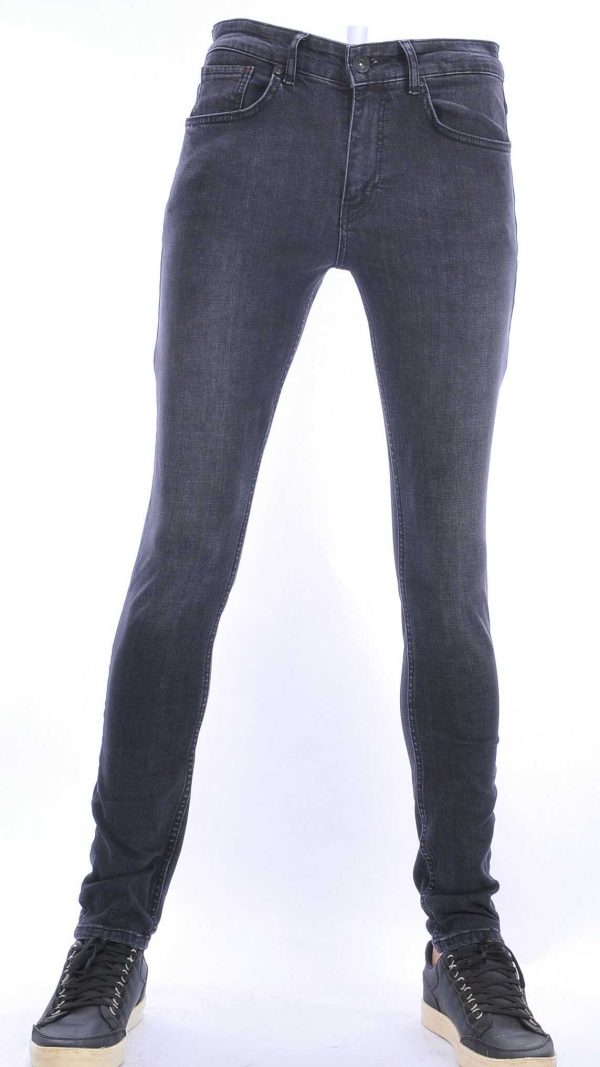 BLACKROCK trendy gewassen slim fit stretch heren jeans Zwart