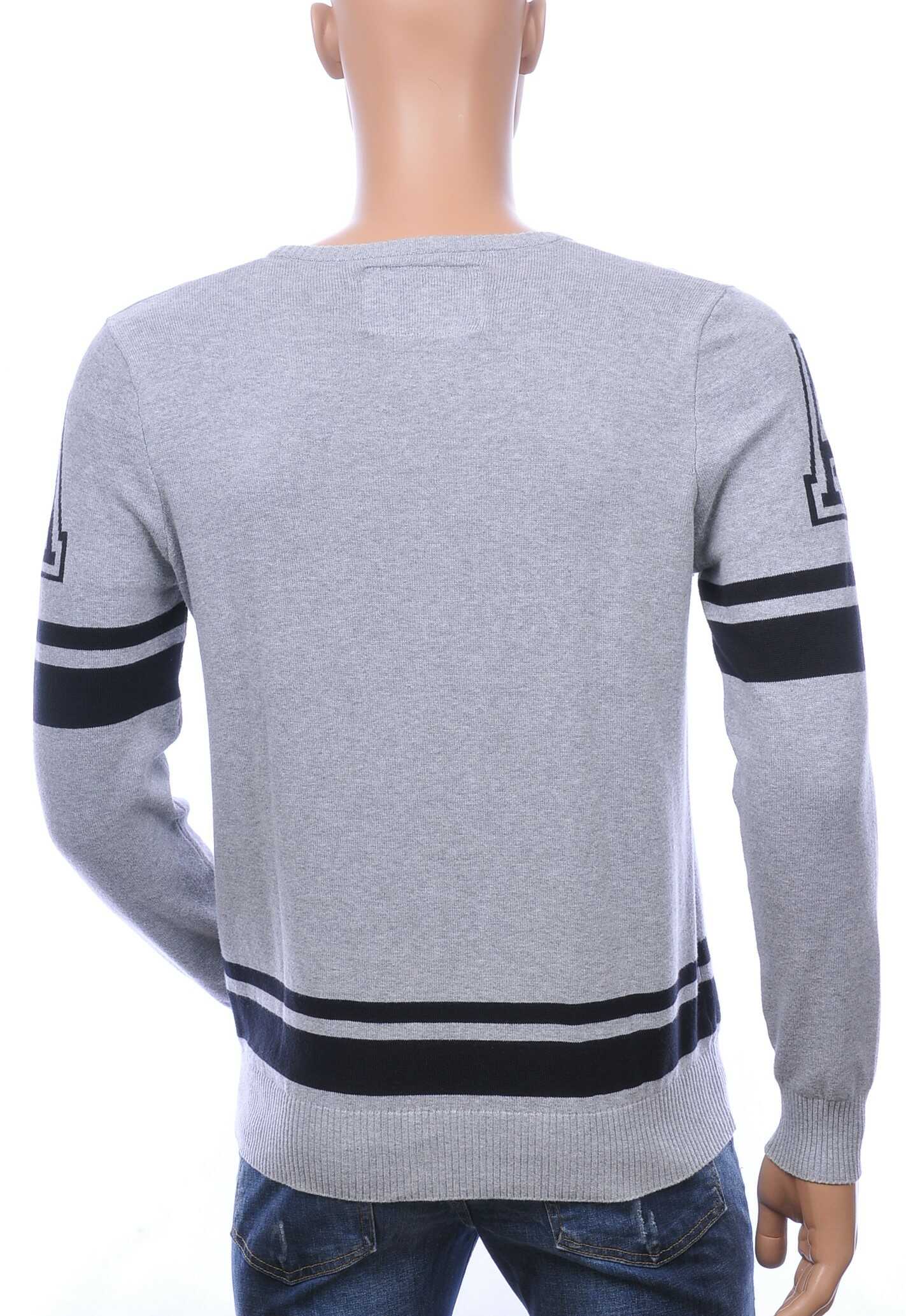 Alcott A Fish Named Fred Wolff Blitz Louis Vuitton GUCCI VERSACE KENZO Dsquared2 Levi's CHASIN G-STAR DOLCE & GABBANA DIESEL PME LEGEND WAM DENIM LACOSTE trendy ronde hals fijne gebreide heren trui Grijs