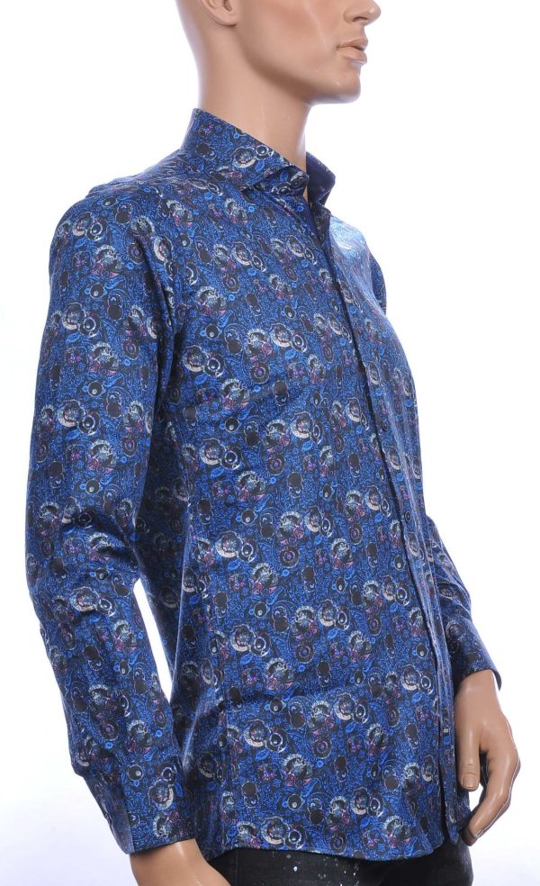 CORRINO OLYMP State of Art Blue Industry A fish named fred Wolff Blitz Moncler DIOR Philipp Plein PRADA Louis Vuitton GUCCI VERSACE KENZO Dsquared2 Levi's CHASIN G-STAR DOLCE & GABBANA DIESEL PME LEGEND WAM DENIM LACOSTE modern fit allover bloemen dessin heren overhemd Navy