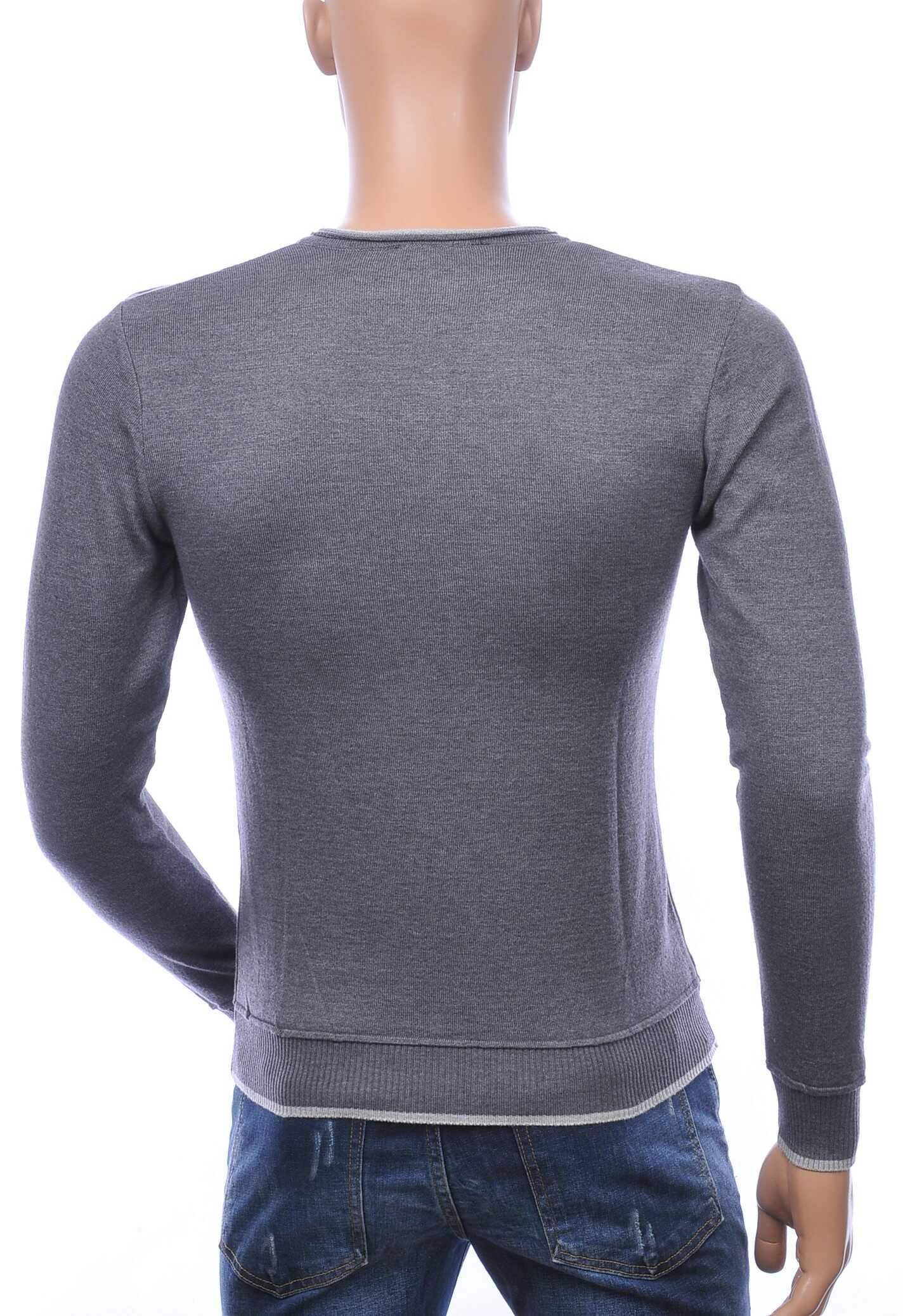 Ce&Ce Wolff Blitz Moncler DIOR Philipp Plein PRADA Louis Vuitton GUCCI VERSACE KENZO Dsquared2 Levi's CHASIN G-STAR DOLCE & GABBANA DIESEL PME LEGEND WAM DENIM LACOSTE Louis Vuitton trendy heren v-hals tricot trui Antraciet