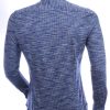 Corrino Italiaanse getailleerd slim fit allover dessin heren overhemd Navy