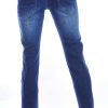 TRUE RISE trendy gewassen slim fit stretch heren jeans Blauw