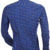 Corrino A Fish Named Fred Wolff Blitz Louis Vuitton GUCCI VERSACE KENZO Dsquared2 Levi's CHASIN G-STAR DOLCE & GABBANA DIESEL PME LEGEND WAM DENIM LACOSTE regular fit allover paisley bloemen dessin heren overhemd met borstzak Navy-Blauw