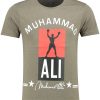 Oxcid trendy Muhammad Ali regular fit ronde hals heren T-Shirt Khaki