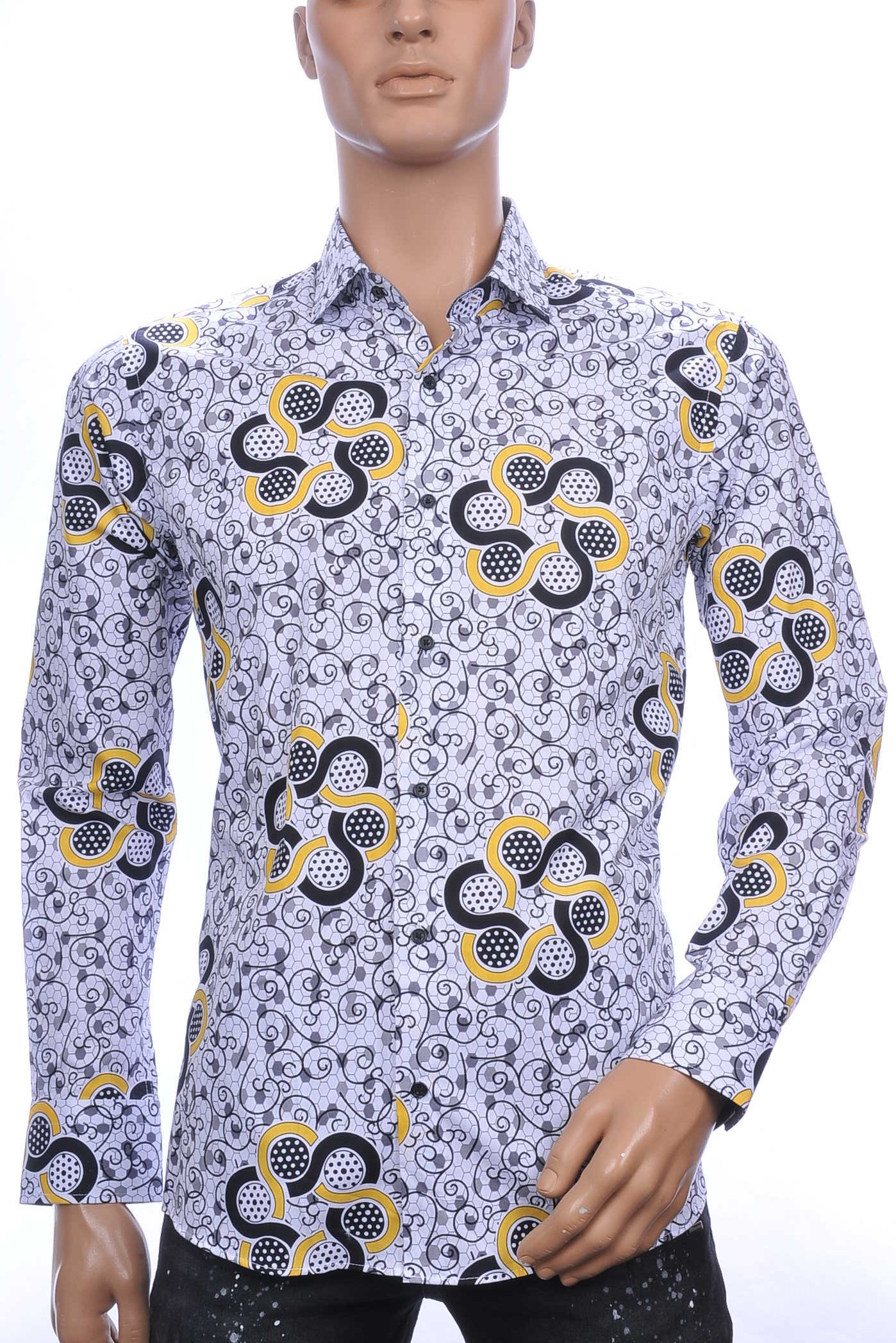 CORRINO TOMMY HILFIGER Suitable Vanguard OLYMP State of Art Blue Industry A fish named fred Wolff Blitz Moncler DIOR Philipp Plein PRADA Louis Vuitton GUCCI VERSACE KENZO Dsquared2 Levi's CHASIN G-STAR DOLCE & GABBANA DIESEL PME LEGEND WAM DENIM LACOSTE slim fit allover achthoek voetbal dessin heren overhemd Wit