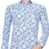 CORRINO OLYMP State of Art Blue Industry A fish named fred Wolff Blitz Moncler DIOR Philipp Plein PRADA Louis Vuitton GUCCI VERSACE KENZO Dsquared2 Levi's CHASIN G-STAR DOLCE & GABBANA DIESEL PME LEGEND WAM DENIM LACOSTE regular fit allover kettingen motieven dessin heren overhemd Blauw