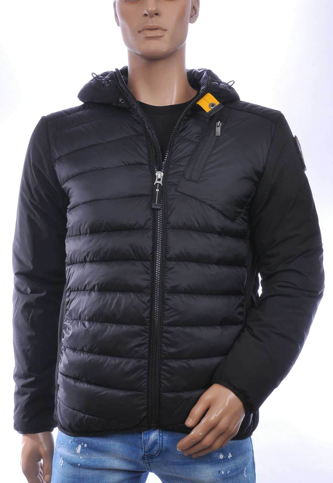 JUST KEY Trendy Zomerjack voor Heren met Permanente Capuchon – Zwart
