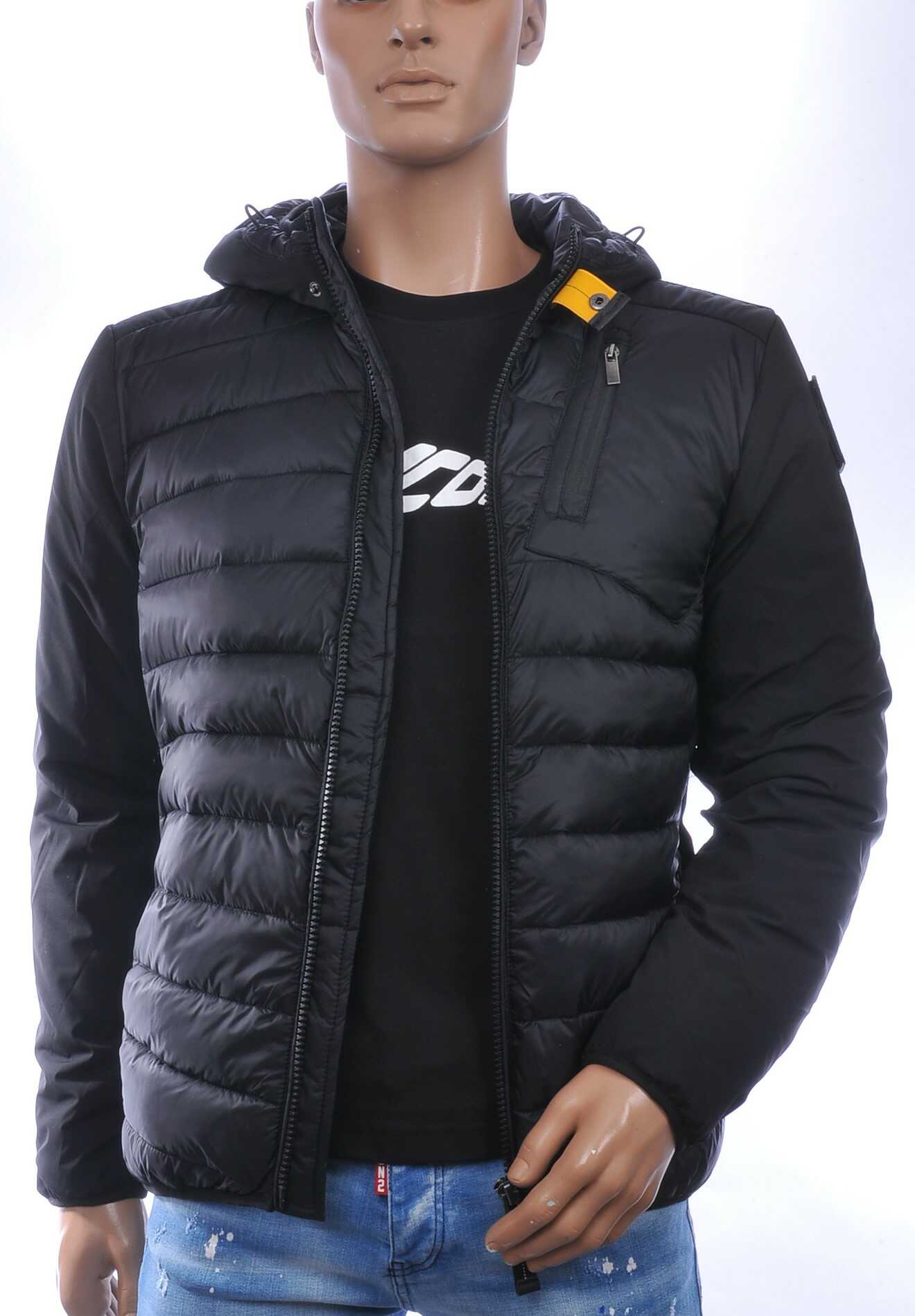 JUST KEY Trendy Zomerjack voor Heren met Permanente Capuchon – Zwart