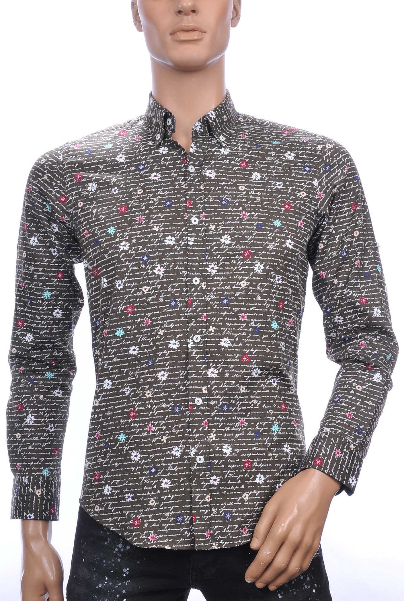 Twayn OLYMP State of Art Blue Industry A fish named fred Wolff Blitz Moncler DIOR Philipp Plein PRADA Louis Vuitton GUCCI VERSACE KENZO Dsquared2 Levi's CHASIN G-STAR DOLCE & GABBANA DIESEL PME LEGEND WAM DENIM LACOSTE hippie slim fit allover teksten dessin heren overhemd Khaki