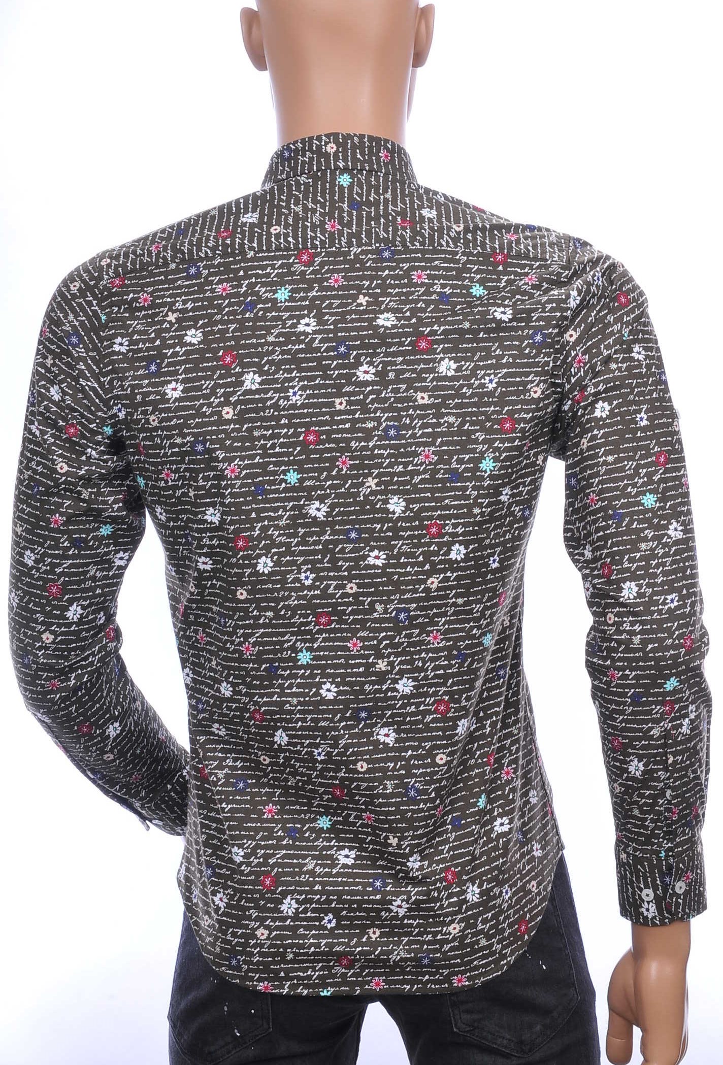 Twayn OLYMP State of Art Blue Industry A fish named fred Wolff Blitz Moncler DIOR Philipp Plein PRADA Louis Vuitton GUCCI VERSACE KENZO Dsquared2 Levi's CHASIN G-STAR DOLCE & GABBANA DIESEL PME LEGEND WAM DENIM LACOSTE hippie slim fit allover teksten dessin heren overhemd Khaki