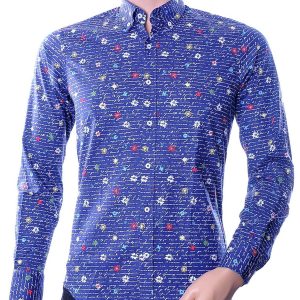 Twayn OLYMP State of Art Blue Industry A fish named fred Wolff Blitz Moncler DIOR Philipp Plein PRADA Louis Vuitton GUCCI VERSACE KENZO Dsquared2 Levi's CHASIN G-STAR DOLCE & GABBANA DIESEL PME LEGEND WAM DENIM LACOSTE hippie slim fit allover teksten dessin heren overhemd Navy