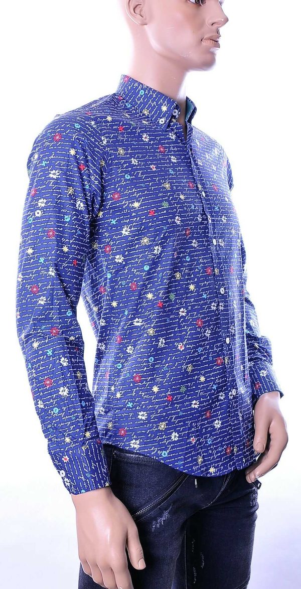 Twayn OLYMP State of Art Blue Industry A fish named fred Wolff Blitz Moncler DIOR Philipp Plein PRADA Louis Vuitton GUCCI VERSACE KENZO Dsquared2 Levi's CHASIN G-STAR DOLCE & GABBANA DIESEL PME LEGEND WAM DENIM LACOSTE hippie slim fit allover teksten dessin heren overhemd Navy