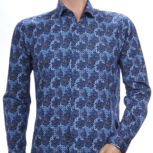 CORRINO OLYMP State of Art Blue Industry A fish named fred Wolff Blitz Moncler DIOR Philipp Plein PRADA Louis Vuitton GUCCI VERSACE KENZO Dsquared2 Levi's CHASIN G-STAR DOLCE & GABBANA DIESEL PME LEGEND WAM DENIM LACOSTE regular fit allover bloemen dessin heren overhemd Navy