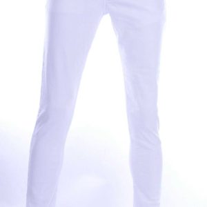 Montfleuri effen witte kleur slim fit heren stretch jeans Wit