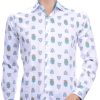 CORRINO OLYMP State of Art Blue Industry A fish named fred Wolff Blitz Moncler DIOR Philipp Plein PRADA Louis Vuitton GUCCI VERSACE KENZO Dsquared2 Levi's CHASIN G-STAR DOLCE & GABBANA DIESEL PME LEGEND WAM DENIM LACOSTE slim fit allover kunst symbolen dessin heren overhemd Wit