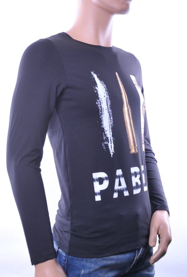LAGOS trendy Pablo Escobar heren sweatshirt, L175 Zwart