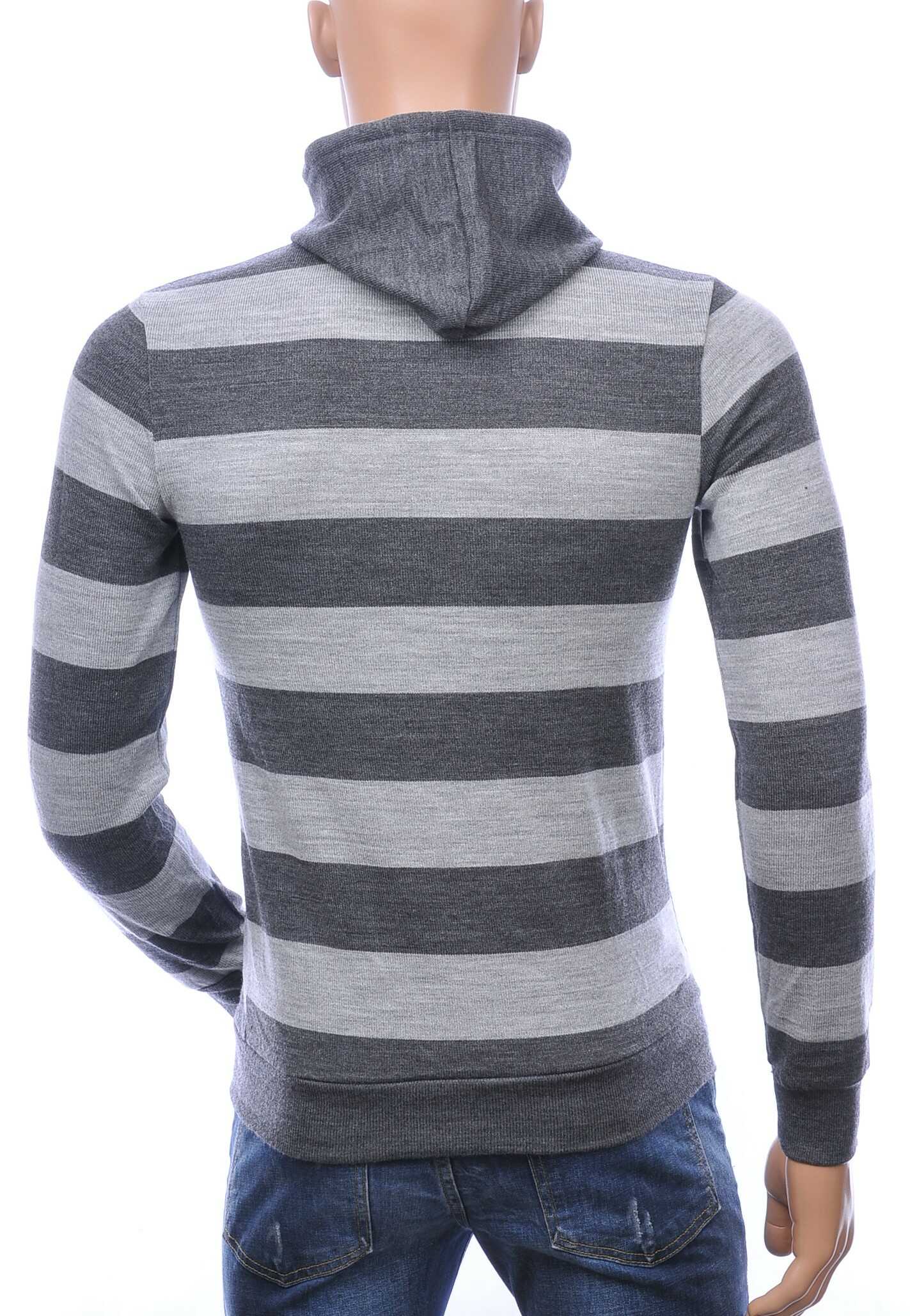 Zeloni Wolff Blitz Moncler DIOR Philipp Plein PRADA Louis Vuitton GUCCI VERSACE KENZO Dsquared2 Levi's CHASIN G-STAR DOLCE & GABBANA DIESEL PME LEGEND WAM DENIM LACOSTE trendy gebreide en horizontale gestreepte heren winter trui met capuchon Grıjs