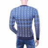 woolline heren trui, heren trui ronde hals, dunne heren trui, trendy heren pullover, heren trui met patroon, streetwear heren trui, moderne knitwear heren, slim fit heren trui, heren trui blauw wit, fashionable heren kleding, heren mode Nijmegen, CHARRA herenmode, chique casual heren trui, online trui kopen, trui kopen in Nijmegen, Goedkoop heren trui kopen