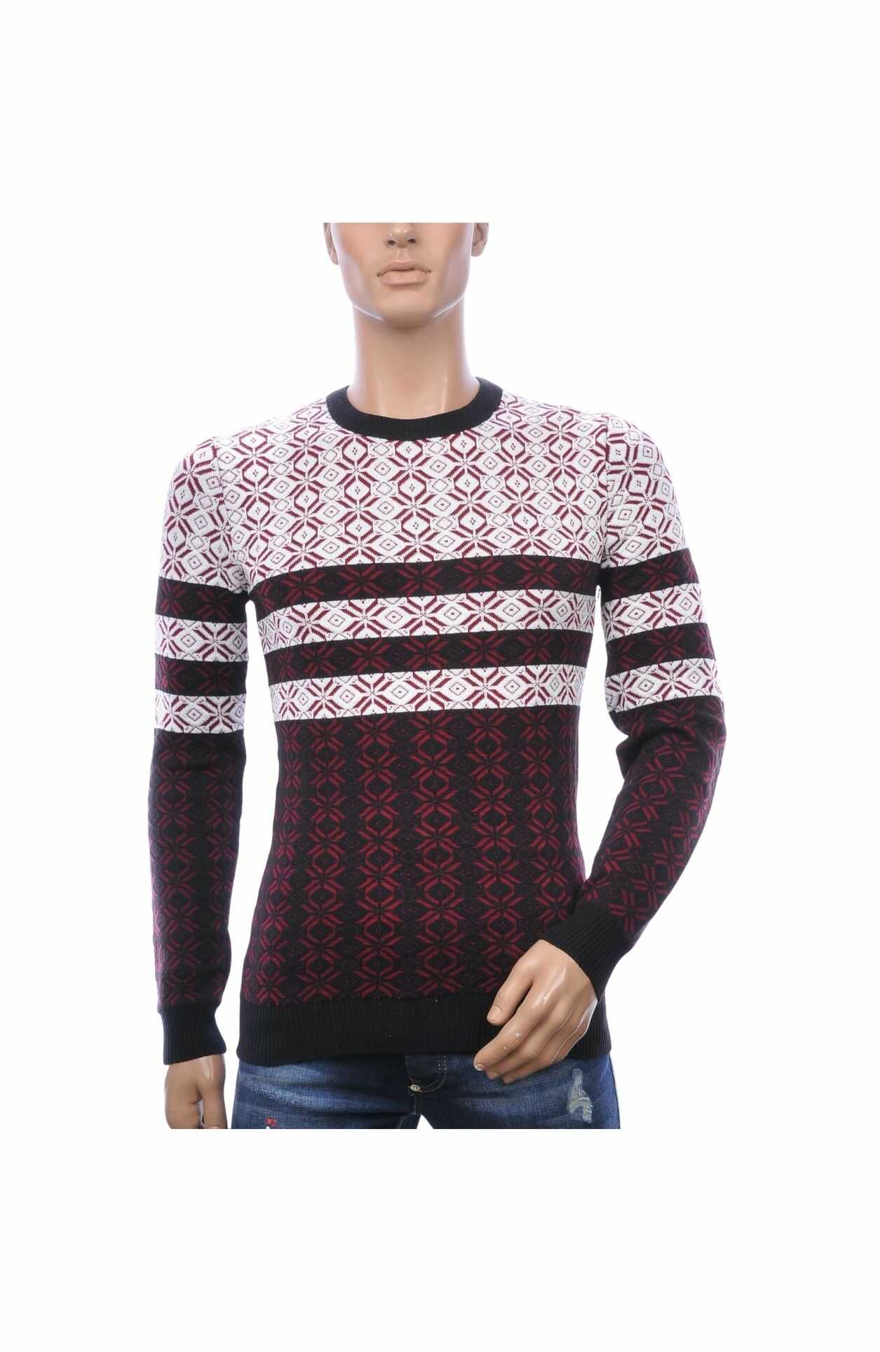 woolline heren trui, heren trui ronde hals, dunne heren trui, trendy heren pullover, heren trui met patroon, streetwear heren trui, moderne knitwear heren, slim fit heren trui, heren trui blauw wit, fashionable heren kleding, heren mode Nijmegen, CHARRA herenmode, chique casual heren trui, online trui kopen, trui kopen in Nijmegen, Goedkoop heren trui kopen