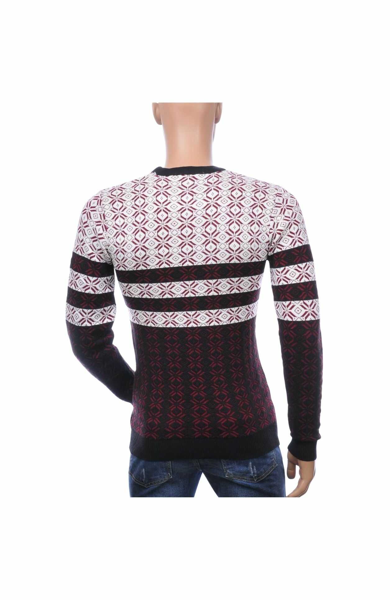 woolline heren trui, heren trui ronde hals, dunne heren trui, trendy heren pullover, heren trui met patroon, streetwear heren trui, moderne knitwear heren, slim fit heren trui, heren trui blauw wit, fashionable heren kleding, heren mode Nijmegen, CHARRA herenmode, chique casual heren trui, online trui kopen, trui kopen in Nijmegen, Goedkoop heren trui kopen