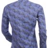 Corrino Italiaanse getailleerd slim fit allover bloemen dessin heren overhemd Antraciet