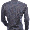 CORRINO Italiaans Slim Fit Heren Overhemd met Allover Paisley Dessin – Bruin