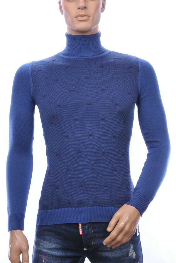 Moda Aprol Moncler DIOR Philipp Plein PRADA Louis Vuitton GUCCI VERSACE KENZO Dsquared2 Levi's CHASIN G-STAR DOLCE & GABBANA DIESEL PME LEGEND WAM DENIM LACOSTE trendy dunne heren coltrui Blauw