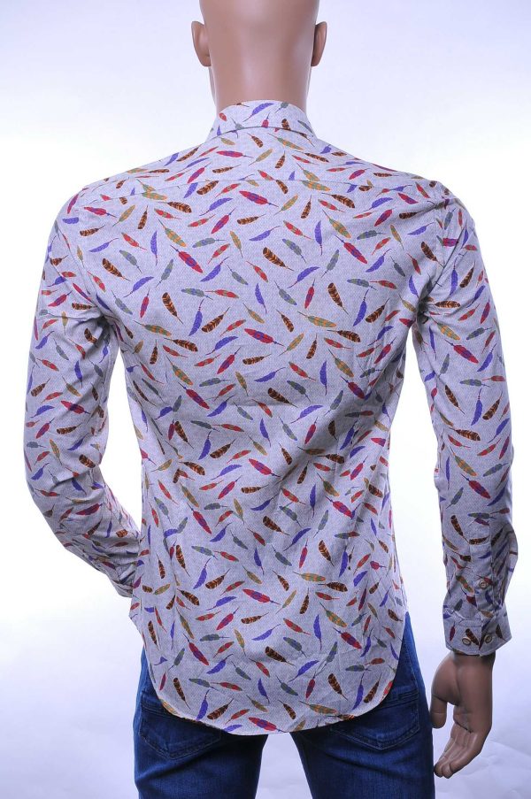 Gabano OLYMP State of Art Blue Industry A fish named fred Wolff Blitz Moncler DIOR Philipp Plein PRADA Louis Vuitton GUCCI VERSACE KENZO Dsquared2 Levi's CHASIN G-STAR DOLCE & GABBANA DIESEL PME LEGEND WAM DENIM LACOSTE trendy modern fit allover veren dessin heren overhemd Beige