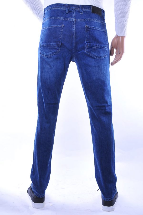 Milyoner trendy heren basic stretch jeans, M453 Blauw