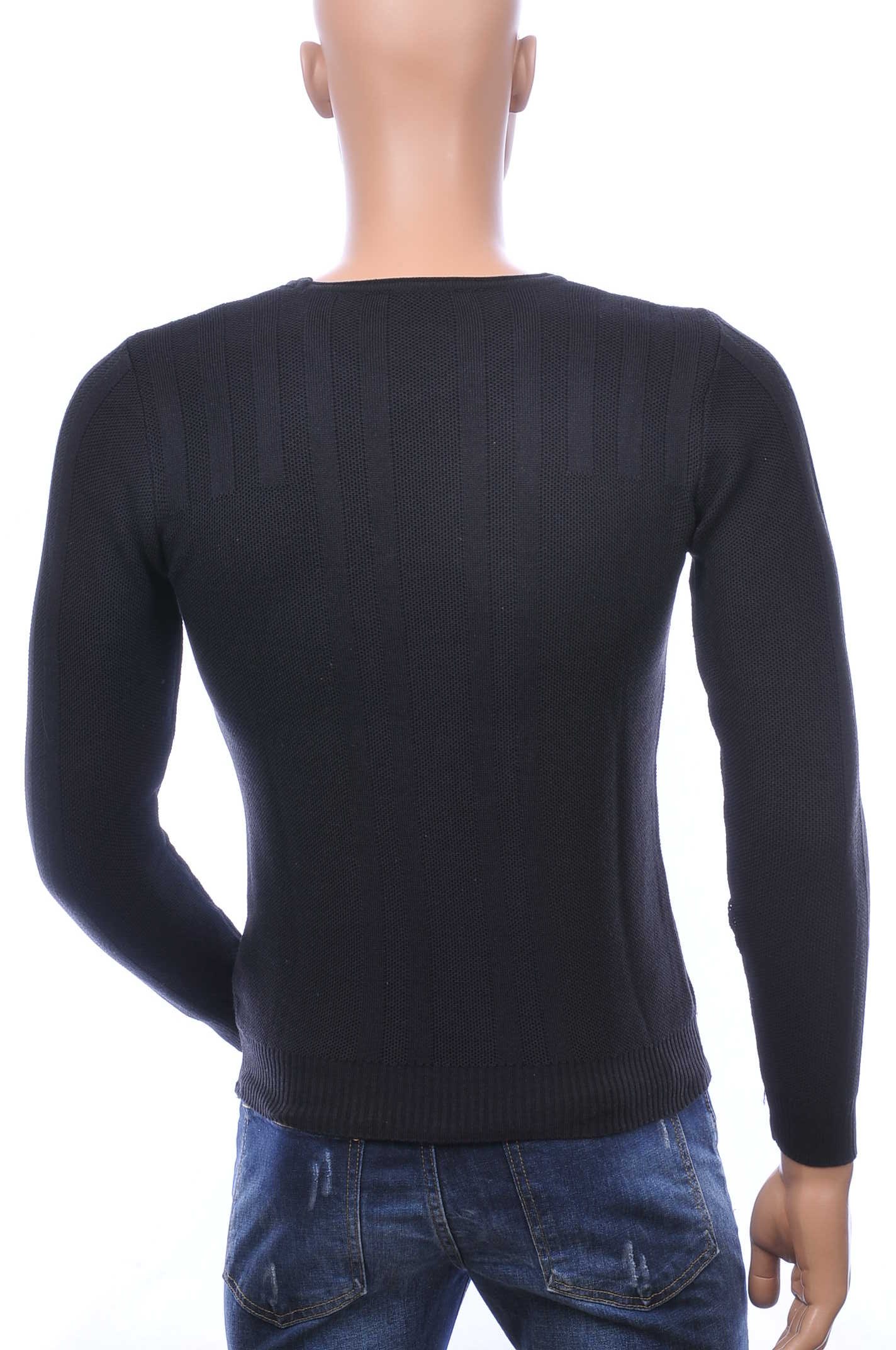 Trick0 Wolff Blitz Moncler DIOR Philipp Plein PRADA Louis Vuitton GUCCI VERSACE KENZO Dsquared2 Levi's CHASIN G-STAR DOLCE & GABBANA DIESEL PME LEGEND WAM DENIM LACOSTE ronde hals effen heren dunne trui Zwart