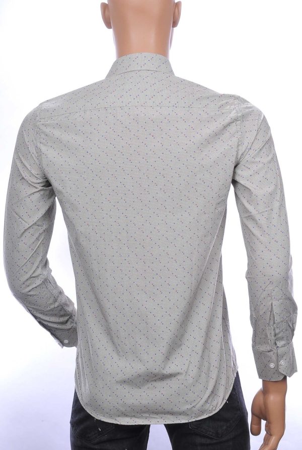 CORRINO Blue Industry Wolff Blitz Moncler DIOR Philipp Plein PRADA Louis Vuitton GUCCI VERSACE KENZO Dsquared2 Levi's CHASIN G-STAR DOLCE & GABBANA DIESEL PME LEGEND WAM DENIM LACOSTE regular fit allover modern dessin heren overhemd Beige
