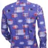 CORRINO OLYMP State of Art Blue Industry A fish named fred Wolff Blitz Moncler DIOR Philipp Plein PRADA Louis Vuitton GUCCI VERSACE KENZO Dsquared2 Levi's CHASIN G-STAR DOLCE & GABBANA DIESEL PME LEGEND WAM DENIM LACOSTE allover multicolor blokjes dessin heren overhemd Paars