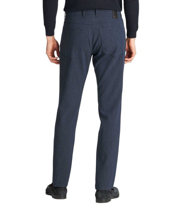 Alberto Regular fit heren nette pantalon broek Ceramica Tom Zwart