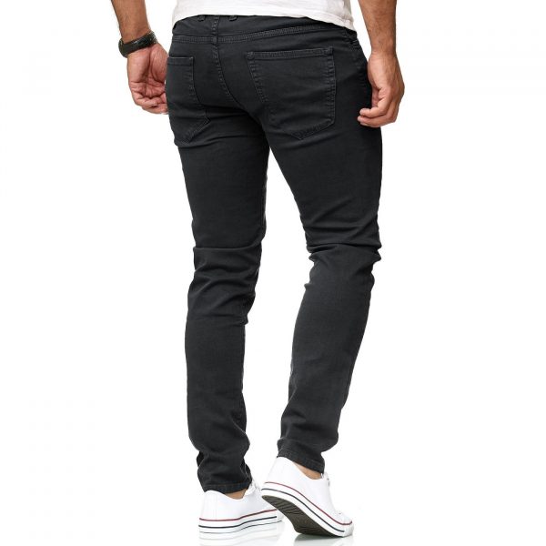Red Bridge effen zwarte kleur slim fit heren skinny jeans Zwart