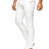 RED BRIDGE Slim Fit Stretch Heren Jeans wit voorkant met moderne slim fit pasvorm en comfortabele stretchkwaliteit.