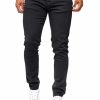 RED BRIDGE Slim Fit Stretch Heren Jeans zwart achterkant met klassiek 5-pocket ontwerp.
