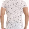 Red Bridge trendy regular fit allover print heren T-Shirt Wit