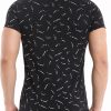 Red Bridge trendy regular fit allover print heren T-Shirt Zwart
