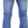Tazzio trendy regular fit fijn gewassen heren Jeans met studs Blauw