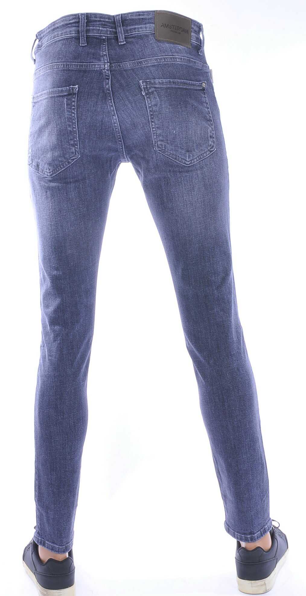 AMSTERDAM PREMIUM Vintage Slim Fit Stretch Heren Jeans – Zwart