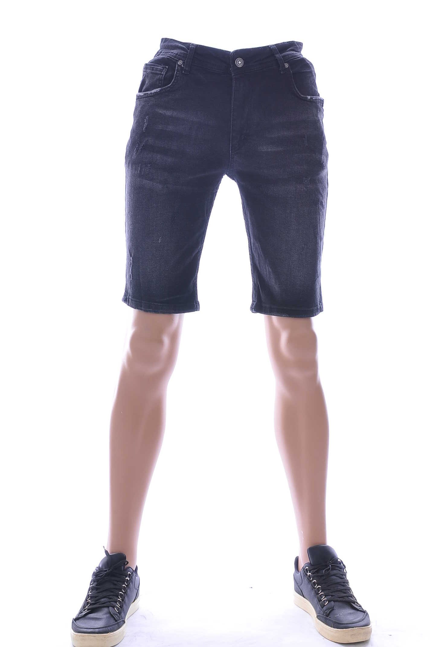 Dorise W A Fish Named Fred Wolff Blitz Louis Vuitton GUCCI VERSACE KENZO Dsquared2 Levi's CHASIN G-STAR DOLCE & GABBANA DIESEL PME LEGEND WAM DENIM LACOSTE hippie gescheurde heren korte spijkerbroek Zwart