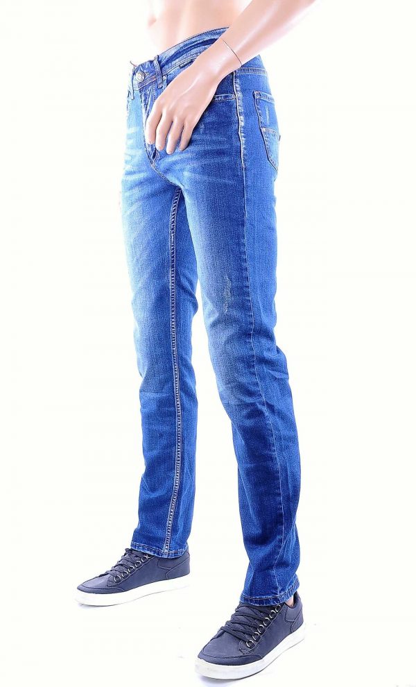 RICHBERG hippie regulair fit vintage heren stretch jeans Blauw