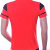 Ci Borg Trendy ENJOY & MORE Ronde Hals Heren T-Shirt met 3D Letters - Rood