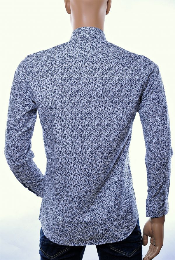 Corrino trendy slim fit allover modern dessin heren overhemd, C159 Beige