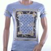 Oxcid trendy ronde hals T-Shirt met modern print Grijs