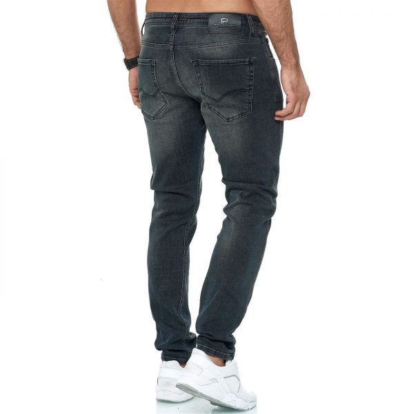 Red Bridge Philipp Plein PRADA Louis Vuitton GUCCI VERSACE KENZO Dsquared2 Levi's CHASIN G-STAR DOLCE & GABBANA DIESEL PME LEGEND WAM DENIM LACOSTE trendy gewassen slim fit heren stretch jeans Antraciet