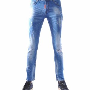 ICON heren jeans, Slim fit heren jeans, Gescheurde jeans heren, Heren jeans met verfspatten, Lichtblauwe jeans slim fit, Stretch jeans heren, Destroyed jeans mannen, Skinny jeans heren, Streetwear jeans heren, Designer jeans heren, online goedkoop heren jeans bestellen, Heren jeans kopen in Nijmegen