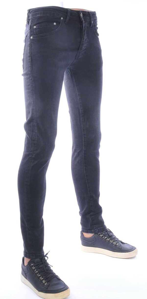 AMSTERDAM PREMIUM Vintage Effen Stretcht Slim Fit Heren Jeans – Zwart | Trendy, Comfortabel & Duurzaam voor de Moderne Man