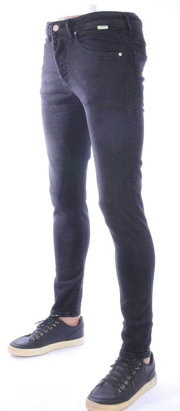 AMSTERDAM PREMIUM Vintage Effen Stretcht Slim Fit Heren Jeans – Zwart | Trendy, Comfortabel & Duurzaam voor de Moderne Man